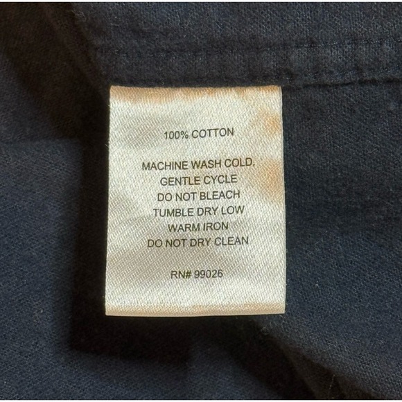 Arborwear Blue Timber Outdoor Hiking Work Button Up Chamois Flannel Shirt Men XL - Picture 5 of 9